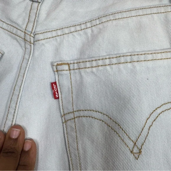 Levi's Women's Sky Blue Wide Leg Jeans - Picture 8 of 13